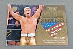 Cody Rhodes [Gold] #RS-3 Wrestling Cards 2021 Upper Deck AEW Rhodes to Success Prices