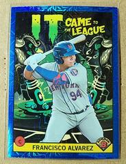 Francisco Alvarez [Blue Refractor Mega Box Mojo] Baseball Cards 2022 Bowman Chrome It Came To The League Prices
