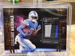 D'Andre Swift [Copper] #SLM-DSW Football Cards 2022 Panini Black Starlight Materials Prices