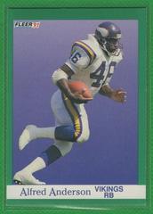Alfred Anderson #277 Football Cards 1991 Fleer Prices