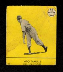 Vito Tamulis [Yellow Background] Baseball Cards 1941 Goudey Prices