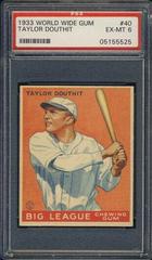 Taylor Douthit #40 Baseball Cards 1933 World Wide Gum Prices