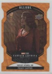 Hayley Atwell as Peggy Carter [Orange Die Cut] #10 Marvel 2022 Allure Prices