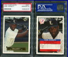 Carl Everett #207 Baseball Cards 1992 Fleer Excel Prices