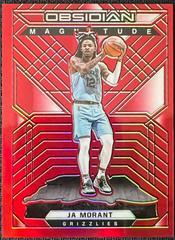 Ja Morant [Red Flood] #12 Basketball Cards 2021 Panini Obsidian Magnitude Prices