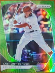 Anthony Rendon [Lime Green Prizm] #1 Baseball Cards 2020 Panini Prizm Prices