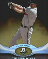 Chipper Jones [Gold] Baseball Cards 2011 Bowman Platinum Prices