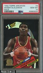Akeem Olajuwon [Gold] #4 Basketball Cards 1992 Topps Archives Prices