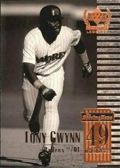 Tony Gwynn #49 Baseball Cards 1999 Upper Deck Century Legends Prices