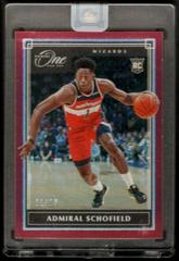 Admiral Schofield [Red] #148 Basketball Cards 2019 Panini One and One Prices