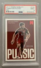 Christian Pulisic [Red] #100 Soccer Cards 2017 Panini Nobility Prices