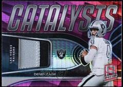Derek Carr [Neon Pink] Football Cards 2022 Panini Spectra Catalysts Prices