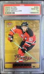 Zach Parise [Gold Medallion] #260 Hockey Cards 2005 Ultra Prices