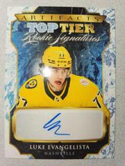 Luke Evangelista #TTR-LE Hockey Cards 2023 Upper Deck Artifacts Top Tier Rookie Signatures Prices