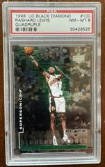 Rashard Lewis [Quadruple] Basketball Cards 1998 Upper Deck Black Diamond Prices