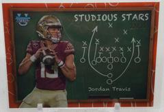 Jordan Travis [Orange] #SS-5 Football Cards 2023 Bowman's Best University Studious Stars Prices