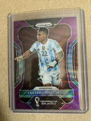 Lautaro Martinez [Purple Wave] Soccer Cards 2022 Panini Prizm World Cup Prices