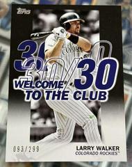 Larry Walker [Black] #WC-13 Baseball Cards 2023 Topps Welcome to the Club Prices