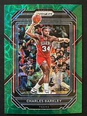 Charles Barkley [Green Sparkle] #300 Basketball Cards 2022 Panini Prizm Prices