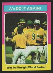 A's Do It Again! #466 Baseball Cards 1975 Topps Prices