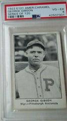 George Gibson Baseball Cards 1922 E121 American Caramel Series of 120 Prices