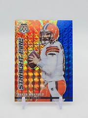 Baker Mayfield [Blue] #SF7 Football Cards 2021 Panini Mosaic Straight Fire Prices