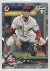 Joey Votto [White Snow] #TH-JV Baseball Cards 2018 Topps Holiday Bowman Prices