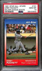 Kirby Puckett [Major League Stats] #101 Baseball Cards 1991 Star All Stars Prices
