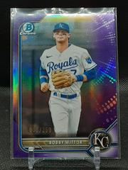 Bobby Witt Jr. [Purple Refractor] Baseball Cards 2022 Bowman Chrome Prospects Prices