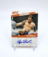Ryan Bader [Red Ink] Ufc Cards 2009 Topps UFC Round 2 Autographs Prices