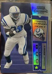 Edgerrin James [Championship Ticket] #40 Football Cards 2000 Playoff Contenders Prices