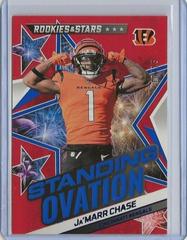 Ja'Marr Chase [Red Blue] #SO-8 Football Cards 2022 Panini Rookies & Stars Standing Ovation Prices