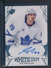 Nick Robertson #WO-NR Hockey Cards 2022 SPx White Out Autographs Prices