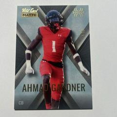 Ahmad Gardner [Black Black] Football Cards 2022 Wild Card Matte X Plode Prices