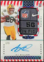 AJ Dillon [Patch Autograph Stars & Stripes] #181 Football Cards 2020 Panini National Treasures Prices