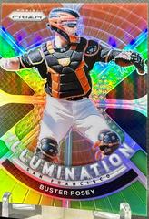 Buster Posey [Lime Green Prizm] #IL-14 Baseball Cards 2021 Panini Prizm Illumination Prices