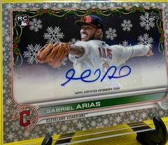 Gabriel Arias [Silver Metallic] Baseball Cards 2022 Topps Holiday Autographs Prices