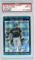 Tony Alvarez [Xfractor] #317 Baseball Cards 2002 Bowman Chrome Prices