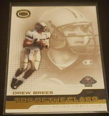 Drew Brees Football Cards 2001 Pacific Dynagon Top of the Class Prices