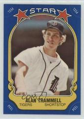Alan Trammell #89 Baseball Cards 1981 Fleer Star Stickers Prices