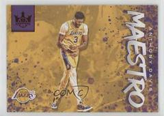 Anthony Davis [Ruby] #24 Basketball Cards 2019 Panini Court Kings Maestros Prices