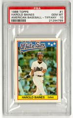 Harold Baines [Tiffany] #1 Baseball Cards 1988 Topps American Prices