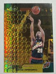 Gary Payton [Gold Refractor] #105 Basketball Cards 1999 Finest Prices