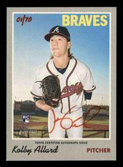 Kolby Allard [Red Ink] Baseball Cards 2019 Topps Heritage Real One Autographs Prices