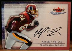 Champ Bailey Football Cards 2000 Fleer Autographics Prices