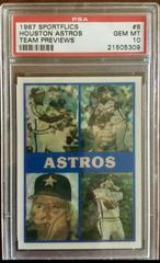 Houston Astros #8 Baseball Cards 1987 Sportflics Team Previews Prices