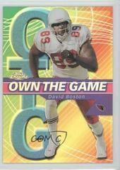 David Boston [Refractor] #OG17 Football Cards 2002 Topps Chrome Own the Game Prices