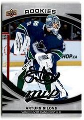 Arturs Silovs [Magenta Autograph] #235 Hockey Cards 2023 Upper Deck MVP Prices