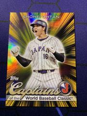 Shohei Ohtani [Gold Rainbow] #CC-12 Baseball Cards 2023 Topps World Captains of the Classic Prices