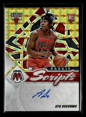 Ayo Dosunmu [Gold] #RS-AYO Basketball Cards 2021 Panini Mosaic Rookie Scripts Autographs Prices